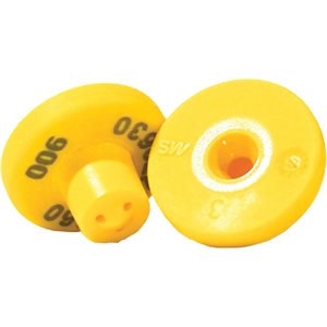 MS TAG ROUND FDX LITTLE (THIN PIN) LIF-YELCLPRPB1