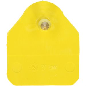 MS TAG STANDARD, MALE, YELLOW, BLANK, 100/PKG