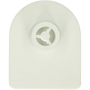 MS TAG TORBOGEN FEMALE, LITTLE (THIN PIN), WHITE, CLOSED,BLANK, 100 / PKG