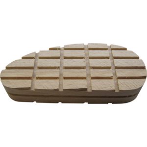 HARDWOOD HOOF BLOCK - CROSS HATCHED LARGE