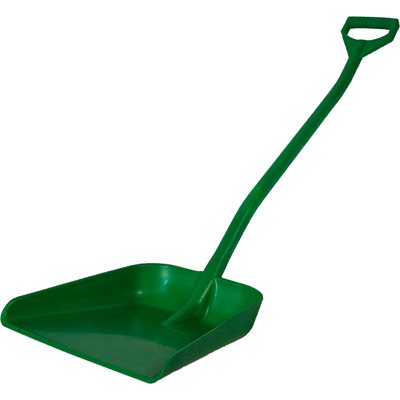 LARGE GREEN PLASTIC SHOVEL