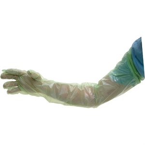 DISPOSABLE GLOVES LONG, 100/PKG