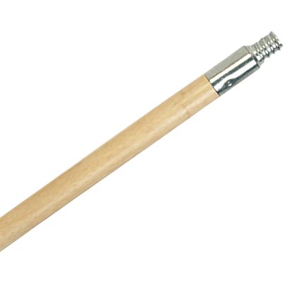WOOD HANDLE WITH METAL THREAD, 5'