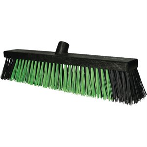 BROOM GREEN HARD POLYESTER, 18"