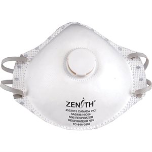 DUST MASKS WITH VALVE 12/BOX (ZENITH)