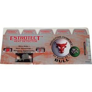 HEATMOUNT DETECTORS - ESTROTECT RED-ORANGE 50 / PKG