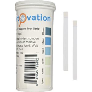 HYDROGEN PEROXIDE TEST STRIPS, 0-100 PPM, 100/PKG