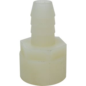 NYLON ADAPTER 1 / 2" FPT x 1 / 2" BARB