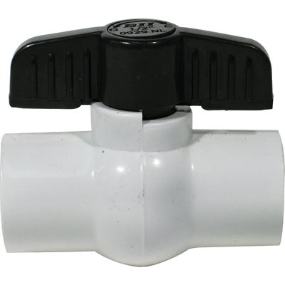THREADED PVC BALL VALVE 1/2"