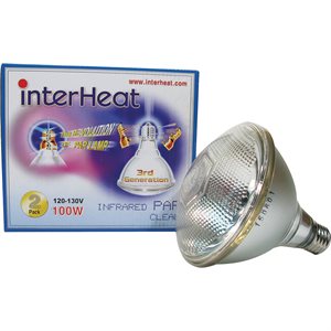 100W CLEAR INTERHEAT HEAT BULB (2/PK)
