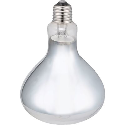 175W CLEAR INTERHEAT HEAT BULB (2/PKG) - HARD GLASS