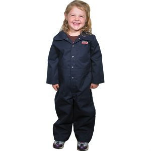 Kids Navy Long Sleeved Coveralls